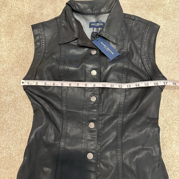 RAMY BROOK Coated Lolita Black Dress size 28 NWT - Picture 6 of 6